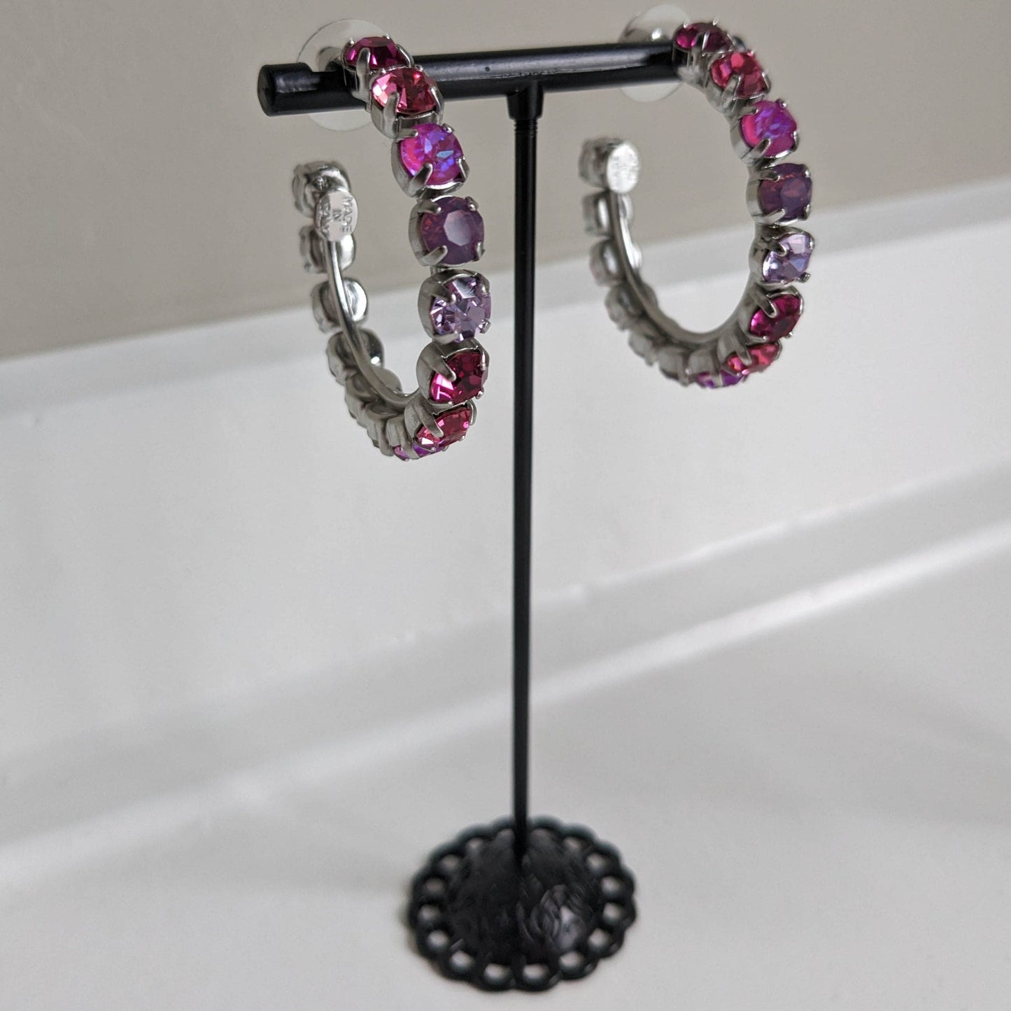 carlotta_violet_silver_ Farfino_swarovski_oorbellen_damice.nl_farfinooorbellen_farfinowinkel_enschede_damice.