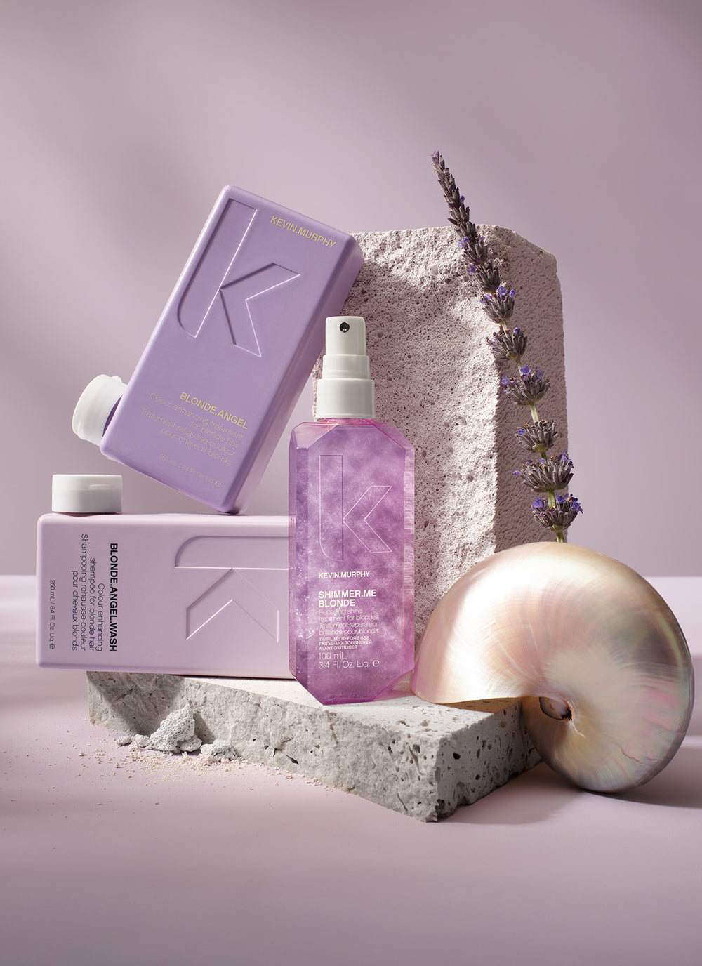 Kevin Murphy Blonde and Bright Cadeaubox met 3 producten - Blonde Angel Wash, Treatment en Shimmer Me Blonde voor stralend blond haar