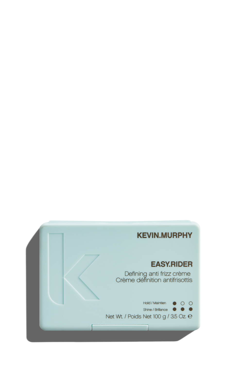 EASY.RIDER is een anti-frizz crème die pluis tegengaat en krul activerend werkt. Het bevat Vitamine A en C, calcium en mineralen die het haar verzorgen bij het stylen. 

