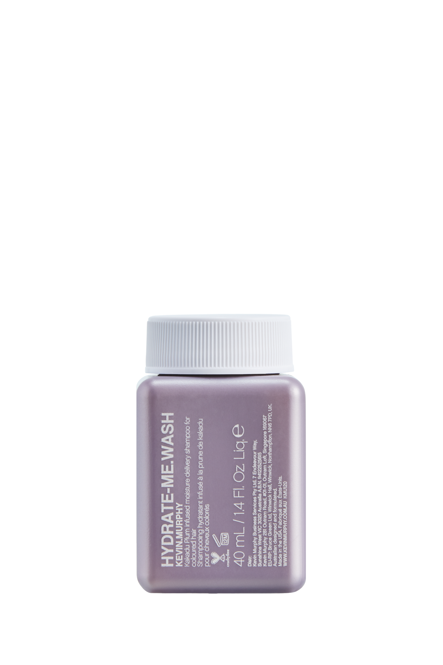 Geef je droge, dorstige lokken de ultieme hydratatie met deze luxe vochtinbrengende shampoo van KEVIN MURPHY. reis verpakking