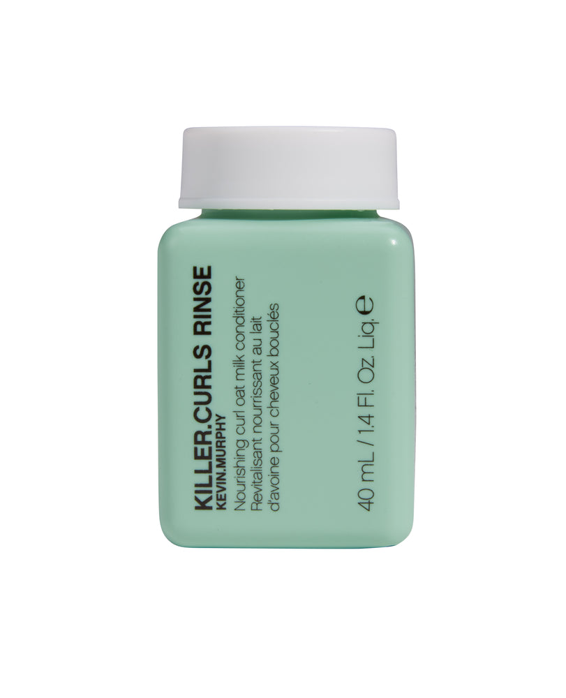 
                  
                    KILLER.CURLS.RINSE is een hydraterende en krul activerende conditioner. reisverpakking
                  
                