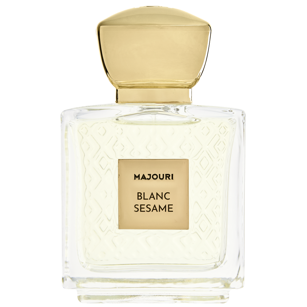 MAJOURI Blanc Sesame Eau de Parfum 75ml fles - exclusieve pre-order nieuwe parfum 2024 verkrijgbaar bij DAMICE Hair Salon Glane
