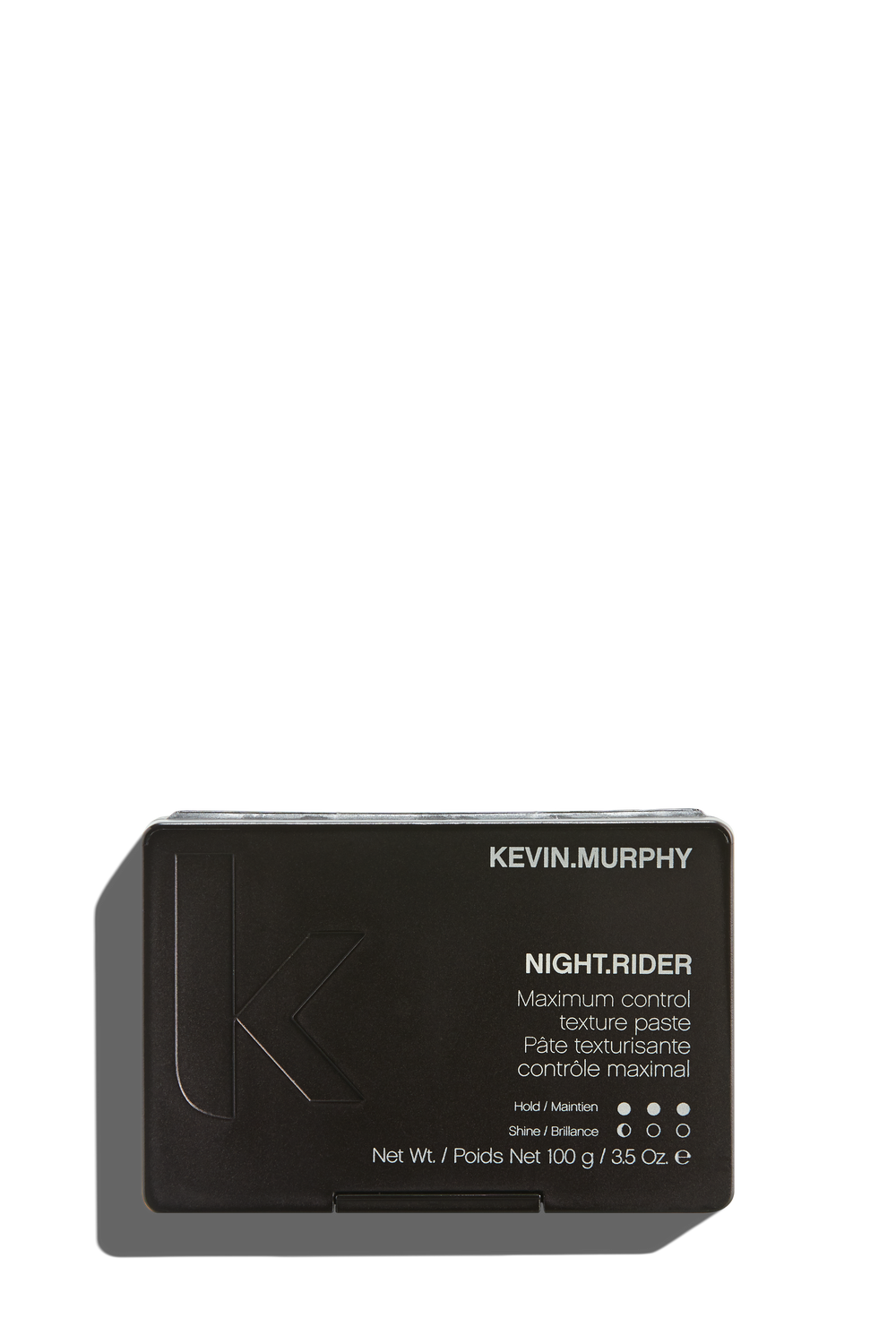 NIGHT.RIDER heeft een stevige houvast en een matte textuur voor een korte of rauwe look.