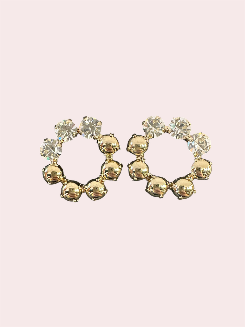 Ronde Statement Oorbellen met Swarovski