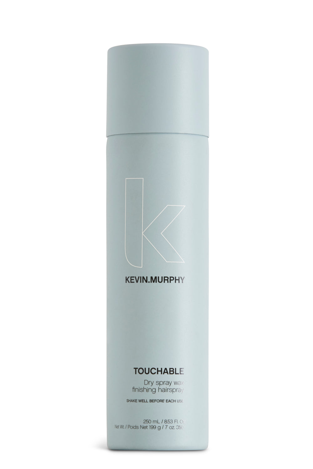 TOUCHABLE  is een gewichtloze afwerkingsspray die de textuur en de houvast behoudt. Met Hibiscusbloemenextract, Nariadistel, Zeevlavier en wortelzaadolie voor conditionering, bescherming en een satijnglans. 