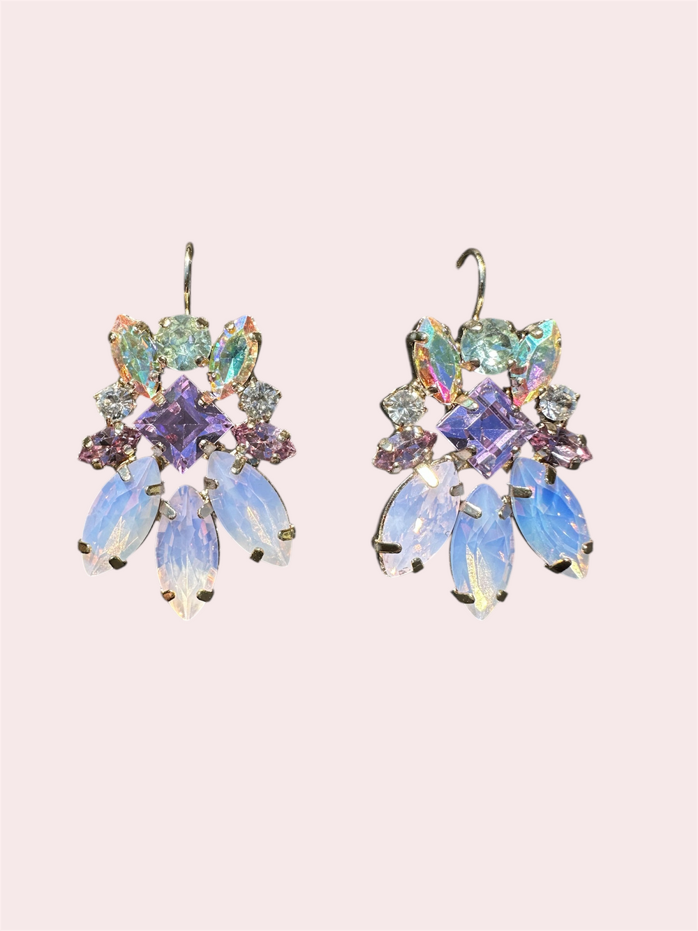 Venezia Sparkle Purple Swarovski Oorbellen een mooie hanger met paarse tinten