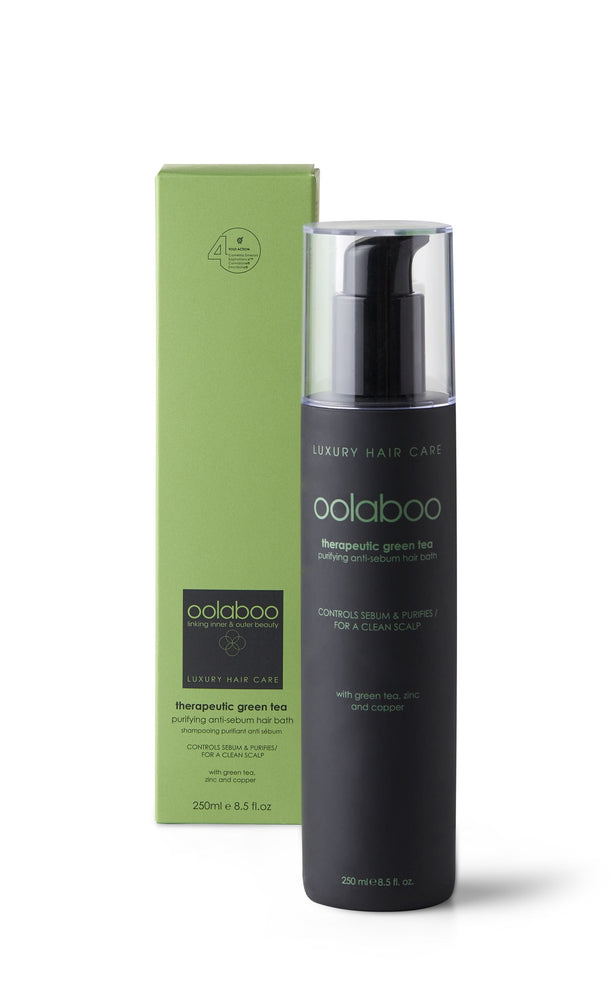 
                  
                    OOLABOO therapeutic green tea anti sebum hair bath  250 ml
                  
                