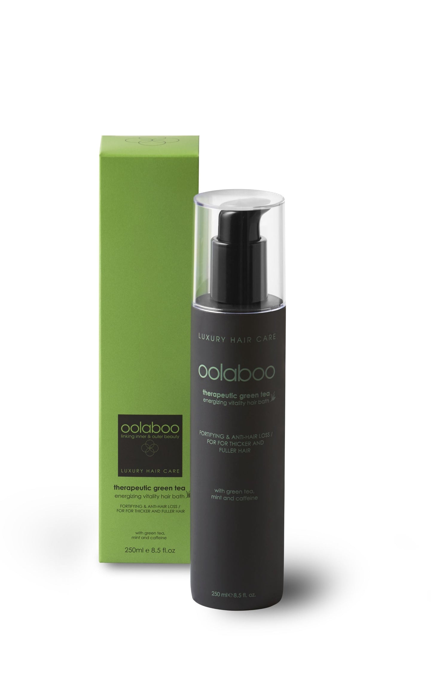 
                  
                    OOLABOO therapeutic green tea energizing vitality shampoo  250 ml
                  
                
